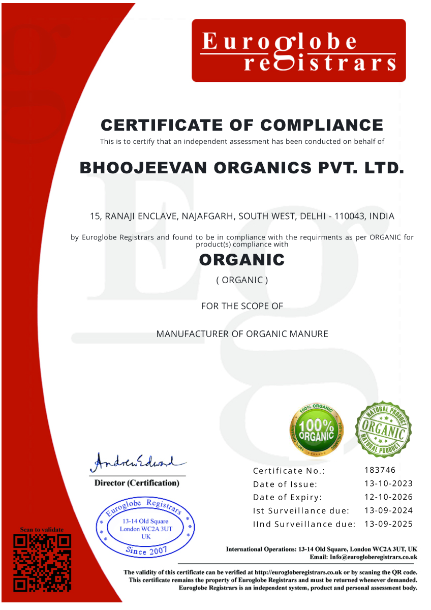 Bhoojeevan Organic Certification